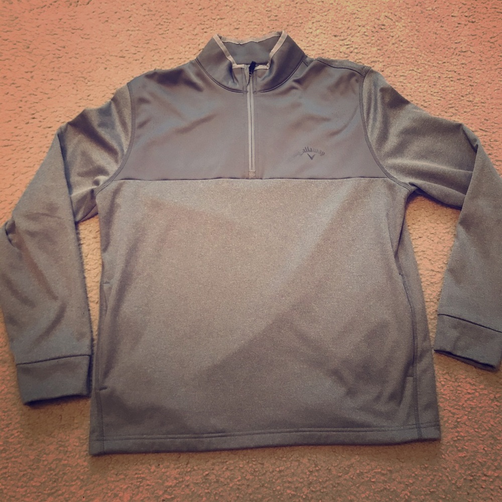 Large Gray Callaway Golf Quarter zip